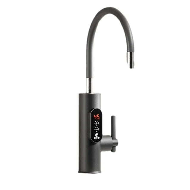Electric Water Heater 220V Kitchen Faucet Tankless Instant Heating Water Tap Flowing Heated Mixer Digital Display For Under Sink